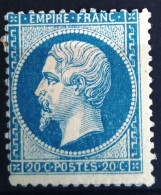 FRANCE                           N° 22                    NEUF*               Cote : 420 € - 1862 Napoléon III