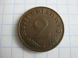 Germany 2 Reichspfennig 1939 J - 2 Reichspfennig