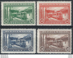 1932 San Marino Ferrovia 4v. MNH Sassone N. 164/67 - Sonstige & Ohne Zuordnung