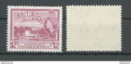 1961 British Guiana - Stanley Gibbons N. 344 - 2$ Deep Mauve - MNH** - Autres & Non Classés