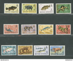 1968 British Honduras, Stanley Gibbons N. 256-67 - Serie Completa 12 Valori - Vita Selvaggia - MNH** - Andere & Zonder Classificatie
