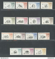 1960-66 Falkland Islands - Stanley Gibbons N. 193/207 - Uccelli - Effige Di Elizabetta II - 15 Valori - MNH** - Altri & Non Classificati