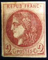 FRANCE                           N° 40 B                    NEUF*               Cote : 360 € - 1870 Bordeaux Printing