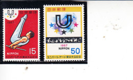 GIAPPONE  1967 - Yvert   873/4** - Universiade - Nuovi