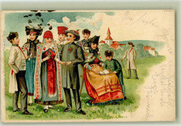 13009511 - Trachten Hessen Hochzeitspaar  Sign Rupp  - - Costumes