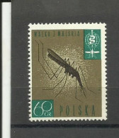 POLAND  1962 - INSECTS,  MNH - Unused Stamps