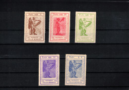 Italy / Italia 1945 Regno D'Italia Valle Bormida Part Of Set Stamps Without Gum As Issued - Nuevos