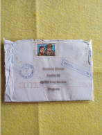 France.wallis.uruguay.rare Missent Letter.43000 Kmt.4 Month.29/Jan/24.matautu.fausse Direction.humid Damage.stamp Missin - Briefe U. Dokumente