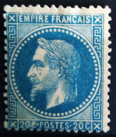 FRANCE                           N° 29 B                    NEUF SANS GOMME               Cote : 100 € - 1863-1870 Napoléon III Con Laureles