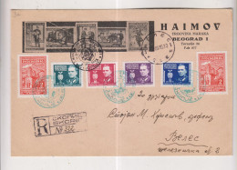 YUGOSLAVIA,1945 SKOPLJE Nice Registered FDC Cover ILINDEN - Briefe U. Dokumente