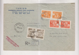 YUGOSLAVIA,1948 BEOGRAD Registered Airmail Cover To United States - Storia Postale