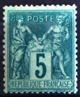 FRANCE                           N° 75 F                   NEUF*              Cote :   45 € - 1876-1898 Sage (Tipo II)