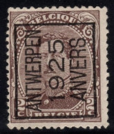 Typo 108A (ANTWERPEN 1925 ANVERS) - O/used - Typografisch 1922-26 (Albert I)