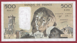 500 Francs "Pascal"- Du 03/03/1988.C--Alph .H.272- Numéro .80647-UNC/NEUF-- (964) - 500 F 1968-1993 ''Pascal''
