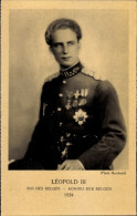 CPA Leopold III, Roi Von Belgien, Portrait In Uniform, Orden - Familles Royales