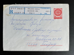 JUGOSLAVIJA YUGOSLAVIA 1993 REGISTERED LETTER VRNJACKA BANJA TO BELGRADE BEOGRAD 06-02-1993 - Covers & Documents