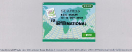 Ireland 2008 Stampa Overprint On Flowers Booklet Sea Aster 82c X 10 Complete Mint - Other & Unclassified