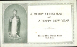 CPA Glückwunsch Weihnachten Und Neujahr, William Bauer, Rusk, Texas USA - Autres & Non Classés