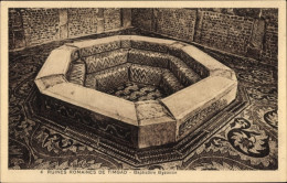 CPA Timgad Algerien, Byzantinisches Baptisterium, Römische Ruinen - Sonstige & Ohne Zuordnung