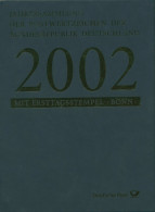 Bund Jahressammlung 2002 Mit Allen Marken Gestempelt Wie Verausgabt (XL9611) - Nuevos