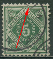 Württemberg Dienstmarken 1890 Ziffer In Raute Plattenfehler 103 A II Gestempelt - Used