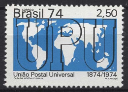 Brasilien 1974 100 Jahre Weltpostverein (UPU) Weltkarte 1453 Postfrisch - Ongebruikt