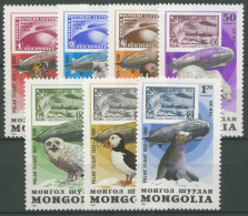 Mongolei 1981 Polarfahrt Luftschiff Graf Zeppelin Tiere 1413/19 Postfrisch - Mongolei