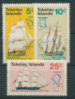 Tokelau-Inseln 1970 Segelschiffe Entdeckung Der Inseln 15/17 Postfrisch - Tokelau