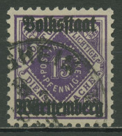 Württemberg Dienstmarken 1919 Ziffer/Raute M. Aufdruck Volksstaat 139 Gestempelt - Usados