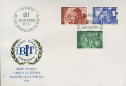 Int. Arbeitsorganisation (BIT/ILO) 1975 Mensch Und Arbeit 105/07 FDC (X16607) - Dienstmarken