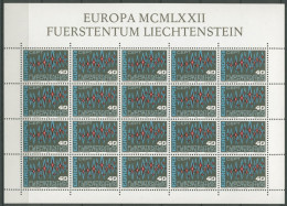 Liechtenstein 1972 Europa Union CEPT Kompletter Bogen 564 Postfrisch (C13436) - Nuevos