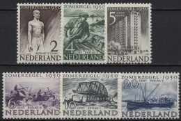 Niederlande 1950 Kulturelle Und Soziale Fürsorge 552/57 Mit Falz - Neufs