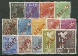 Berlin 1949 Rotaufdruck 21/34 Postfrisch Geprüft - Nuevos