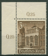 Deutsches Reich 1940 WHW Winterhilfswerk Bauwerke 751 Ecke 1 O. Links Postfrisch - Neufs