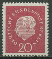 Berlin 1959 Bundespräsident Th. Heuss (geriffelte Gummierung) 184 V Postfrisch - Nuevos