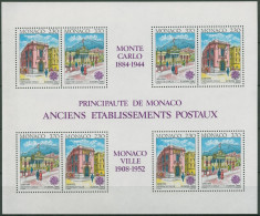 Monaco 1990 Europa CEPT Postamt Block 47 Postfrisch (C91340) - Blocks & Sheetlets