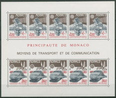 Monaco 1988 Europa CEPT Transport Und Kommunikation Block 39 Postfrisch (C91357) - Blocks & Kleinbögen