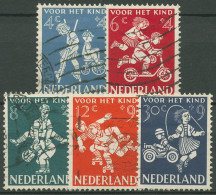 Niederlande 1958 Voor Het Kind: Spiele Im Freien 723/27 Postfrisch - Usados