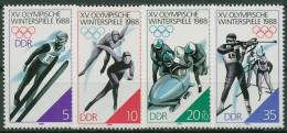 DDR 1988 Olympia Winterspiele Calgary 3140/43 Postfrisch - Nuevos