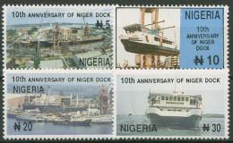 Nigeria 1996 10 Jahre Nigerdock Schiffe 660/63 Postfrisch - Nigeria (1961-...)