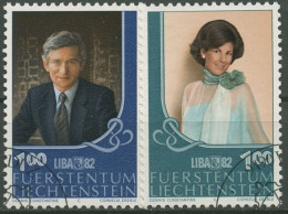 Liechtenstein 1982 LIBA Erbprinz Hans-Adam Prinzessin Marie 797/98 Gestempelt - Gebruikt