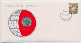 Südafrika 1978 Weltkugel Numisbrief 20 Cent (N355) - Zuid-Afrika