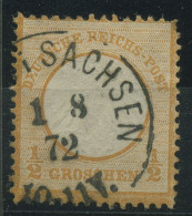 Deutsches Reich 1872 Adler Mit Kl. Brustschild 14 Gestempelt, Zahnfehler - Used Stamps