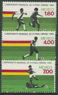 Mexiko 1982 Fußball-WM Spanien 1825/27 Postfrisch - México