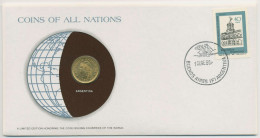 Argentinien 1980 Weltkugel Numisbrief 50 Centavos (N464) - Argentina
