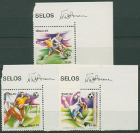 Brasilien 1982 Fußball-WM Spanien 1873/75 Ecke Postfrisch - Unused Stamps