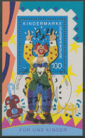 Bund 1993 Für Uns Kinder Clown Block 27 ESST Berlin Gestempelt (C98686) - Sonstige & Ohne Zuordnung