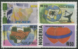 Nigeria 2002 Jahrtausendwende Frieden Liebe 740/43 Postfrisch - Nigeria (1961-...)