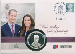 Großbritannien 2012 Prinz William Numisbrief Mit Medaille (N298) - Maundy Sets & Gedenkmünzen