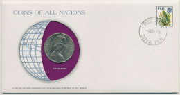 Fidschi-Inseln 1978 Weltkugel Numisbrief 50 Cent (N418) - Fidji